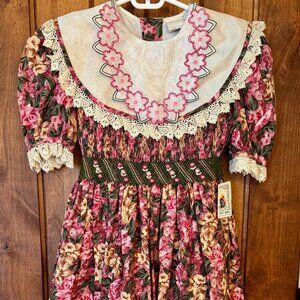 Girl's Dress Smocked, Size 7, NWT